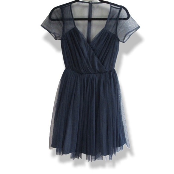 ASOS Navy Blue Party Dress - Picture 1 of 8